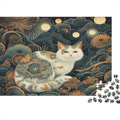 Katze Puzzle 1000 Teile Puzzle Für Erwachsene Und Kinder Ab 14 Jahren Puzzel 1000pcs (75x50cm) von HITBOD