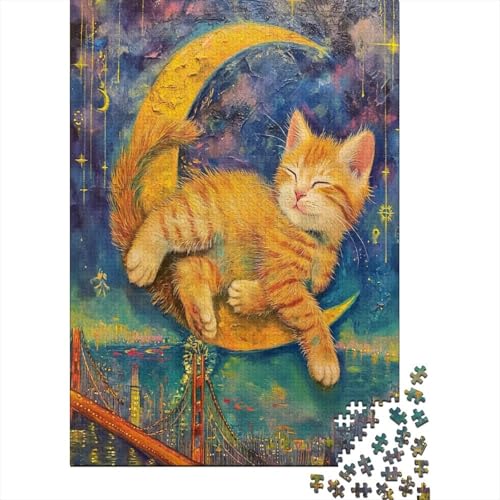 Katze Puzzlespiel 1000 Teile,Puzzle Erwachsene 1000 Teile,Impossible Puzzle GesKükenlichkeitsspiel Für Die Ganze Familie,Puzzle Erwachsene 1000 Teile Puzzel 1000pcs (75x50cm) von HITBOD