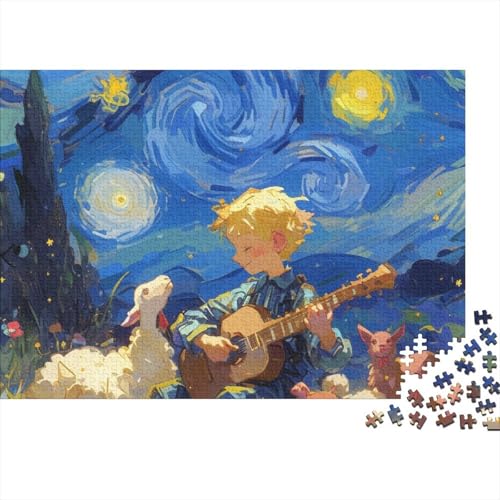 Kleiner Prinz Puzzle 1000 Teile Puzzles Für Erwachsene Lernspiel Herausforderungsspielzeug 1000-teilige Puzzlespiel Für Erwachsene Kinder Puzzel 1000pcs (75x50cm) von HITBOD