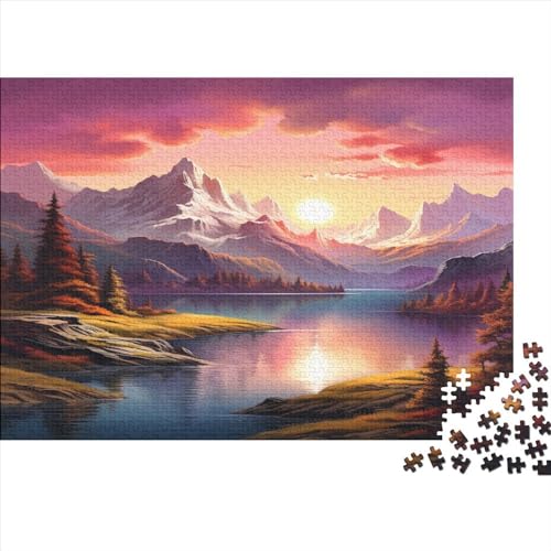 Lakes and Snowy Mountains Puzzle 1000 Teile Puzzles Für Erwachsene Lernspiel Herausforderungsspielzeug 1000-teilige Puzzlespiel Für Puzzel 1000pcs (75x50cm) von HITBOD