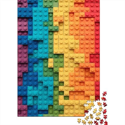 Lego Bricks Muster Puzzlespiel 1000 Teile Puzzle Für Erwachsene Und Kinder Ab 14 Jahren, Erwachsenen Puzzlespiel Puzzel 1000pcs (75x50cm) von HITBOD