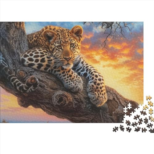 Leopard Puzzle 1000 Teile Erwachsener Kniffel Spaß Für Die Ganze Familie - Abwechslungsreiche 1000 Puzzleteilige Motive Puzzlespiel Erwachsene Puzzel 1000pcs (75x50cm) von HITBOD