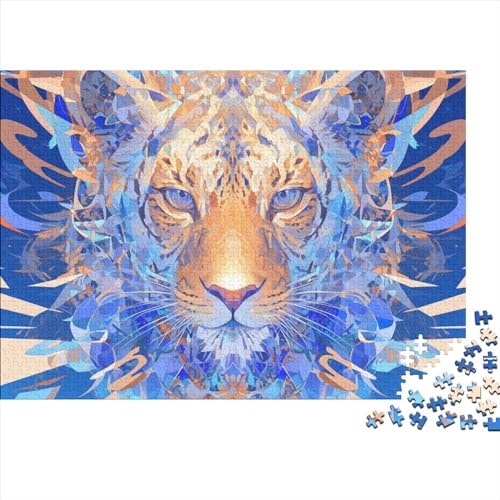 Löwe 1000 Stück Puzzles Für Erwachsene Teenager Stress Abbauen Familien-Puzzlespiel Mit Poster in 1000-teiliges Puzzle Kinder Lernspiel Spielzeug Geschenk Puzzel 1000pcs (75x50cm) von HITBOD