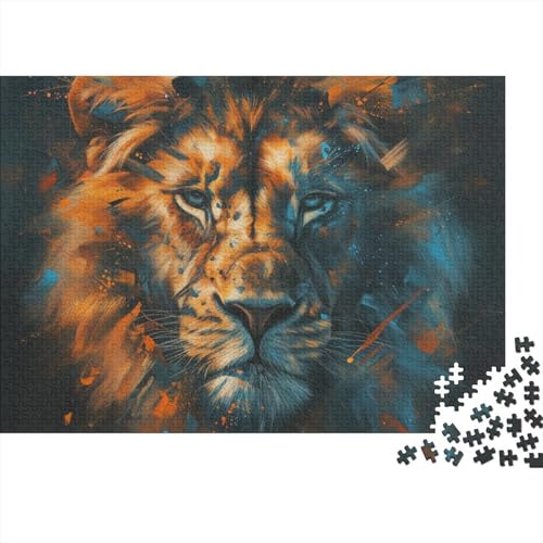 Löwe Puzzle 1000 Teile,Puzzle Für Erwachsene,Impossible Puzzle,GesKükenlichkeitsspiel Für Die Ganze Familie,Puzzle Legespiel-Erwachsenenpuzzle Puzzel 1000pcs (75x50cm) von HITBOD