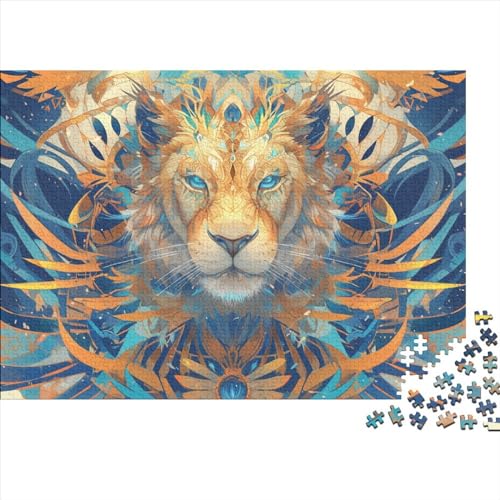 Löwe Puzzle 1000 Teile Erwachsener Kniffel Spaß Für Die Ganze Familie - Abwechslungsreiche 1000 Puzzleteilige Motive Puzzlespiel Erwachsene Puzzel 1000pcs (75x50cm) von HITBOD