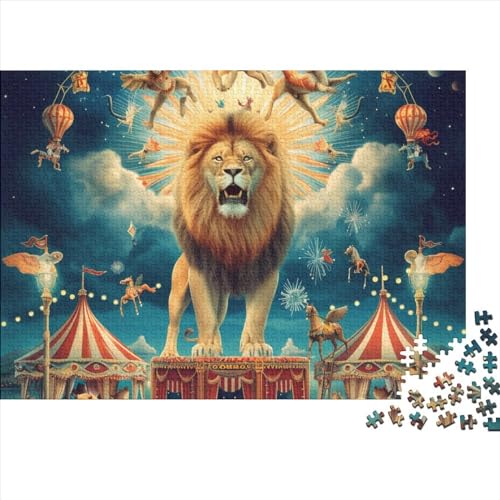 Löwe Puzzlespiel 1000 Teile Erwachsene -Puzzle 1000 Stück Spiel Puzzles Für Erwachsene Kinder Puzzle Erwachsenen Puzzlespiel Puzzel 1000pcs (75x50cm) von HITBOD