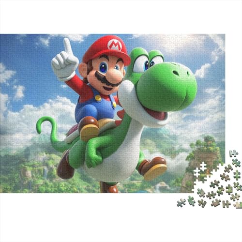 Mario Super Puzzle 1000 Teile,Puzzle Für Erwachsene,Impossible Puzzle 1000pcs (75x50cm) von HITBOD