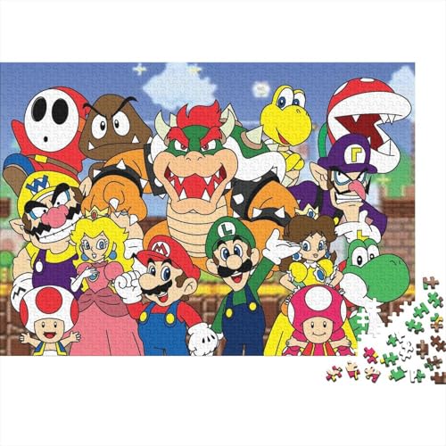 Mario Super Puzzle 1000 Teile - Puzzle Für Erwachsene,Puzzle,Puzzlespiel Erwachsenen Puzzlespiel Puzzel 1000pcs (75x50cm) von HITBOD