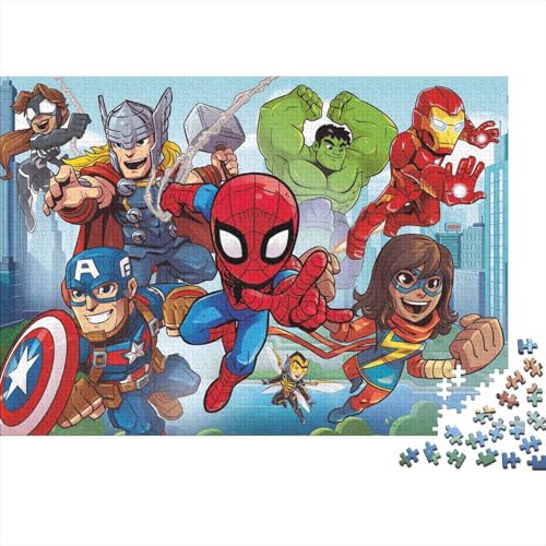 Marvel -Comics Puzzlespiel Erwachsene 1000 Teile Erwachsenen Puzzlespiel Puzzel 1000pcs (75x50cm) von HITBOD