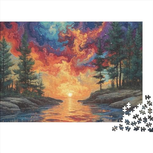 Natürliche Landschaft Puzzle 1000 Teile Erwachsener Kniffel Spaß Für Die Ganze Familie - Abwechslungsreiche 1000 Puzzleteilige Motive Puzzlespiel Erwachsene Puzzel 1000pcs (75x50cm) von HITBOD