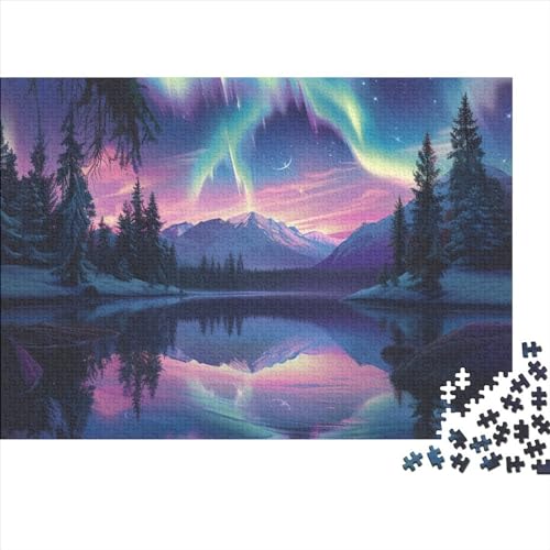 Nordlicht Puzzlespiel Erwachsene 1000 Teile Erwachsenen Puzzlespiel Puzzel 1000pcs (75x50cm) von HITBOD