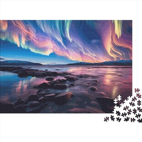 Norther Lights Puzzle 1000 Teile Puzzles Für Erwachsene Lernspiel Herausforderungsspielzeug 1000-teilige Puzzlespiel Für Erwachsene Kinder Puzzel 1000pcs (75x50cm) von HITBOD