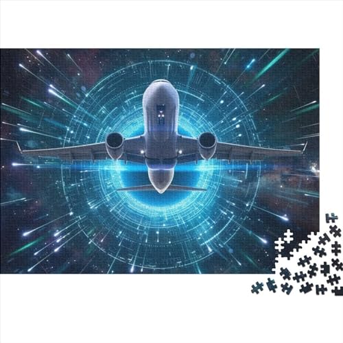 Passagierflugzeug Puzzle 1000 Teile Erwachsener Kniffel Spaß Für Die Ganze Familie - Abwechslungsreiche 1000 Puzzleteilige Motive Puzzlespiel Erwachsene Puzzel 1000pcs (75x50cm) von HITBOD