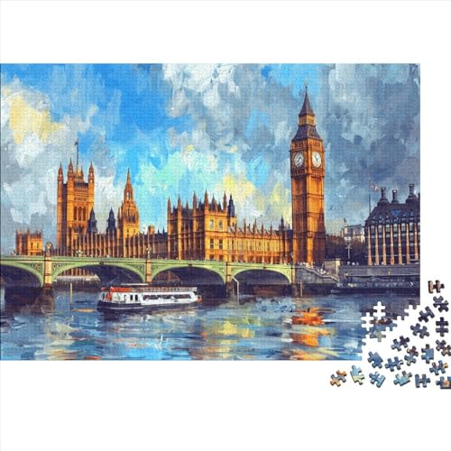 Russian Landscape Puzzle 1000 Teile Puzzles Für Erwachsene Lernspiel Herausforderungsspielzeug 1000-teilige Puzzlespiel Für Erwachsene Kinder Puzzel 1000pcs (75x50cm) von HITBOD