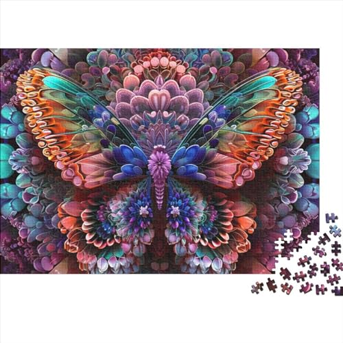 Schmetterling Puzzle 1000 Teile Erwachsener Kniffel Spaß Für Die Ganze Familie - Abwechslungsreiche 1000 Puzzleteilige Motive Puzzlespiel Erwachsene Puzzel 1000pcs (75x50cm) von HITBOD