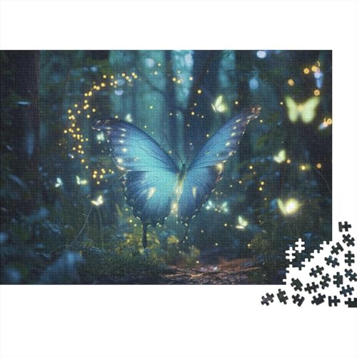 Schmetterling Puzzle 1000 Teile Puzzles Für Erwachsene Lernspiel Herausforderungsspielzeug 1000-teilige Puzzlespiel Für Puzzel 1000pcs (75x50cm) von HITBOD