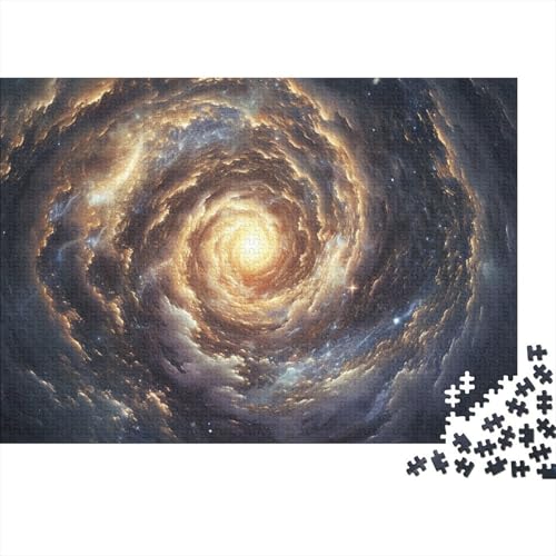 Schwarzes Loch Puzzle 1000 Teile,Puzzle Für Erwachsene,Impossible Puzzle,GesKükenlichkeitsspiel Für Die Ganze Familie,Puzzle Farbenfrohes,Puzzle-Geschenk Puzzel 1000pcs (75x50cm) von HITBOD