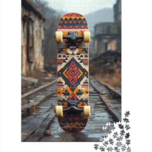 Skateboard Puzzle 1000 Teile Erwachsener Kniffel Spaß Für Die Ganze Familie - Abwechslungsreiche 1000 Puzzleteilige Motive Puzzlespiel Erwachsene Puzzel 1000pcs (75x50cm) von HITBOD