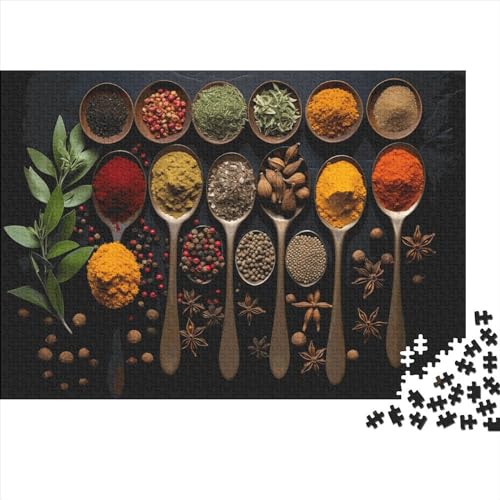 Spices from Around The World Puzzle 1000 Teile Erwachsener Kniffel Spaß Für Die Ganze Familie - Abwechslungsreiche 1000 Puzzleteilige Motive Puzzlespiel Erwachsene Puzzel 1000pcs (75x50cm) von HITBOD