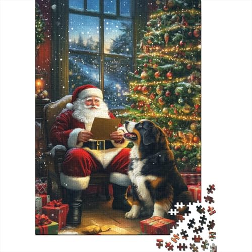 St. Bernard Puzzle 1000 Teile Puzzles Für Erwachsene Lernspiel Herausforderungsspielzeug 1000-teilige Puzzlespiel Für Puzzel 1000pcs (75x50cm) von HITBOD