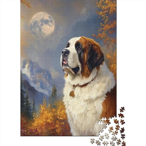 Tibetischer Mastiff 1000 Stück Puzzles Für Erwachsene Teenager Stress Abbauen Familien-Puzzlespiel Mit Poster in 1000-teiliges Puzzle Kinder Lernspiel Spielzeug Geschenk Puzzel 1000pcs (75x50cm) von HITBOD