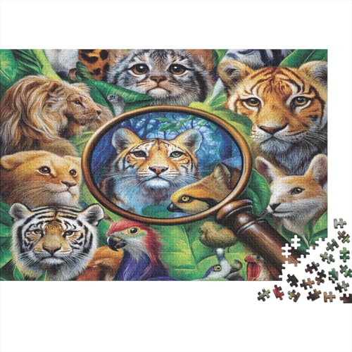 Tierrätsel Puzzle 1000 Teile Puzzles Für Erwachsene Lernspiel Herausforderungsspielzeug 1000-teilige Puzzlespiel Für Erwachsene Kinder Puzzel 1000pcs (75x50cm) von HITBOD