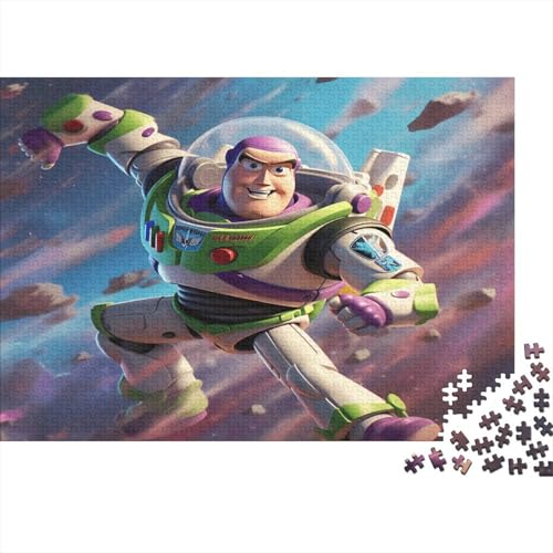 Toy Story Buzz Lightyear Puzzle 1000 Teile,Puzzle Für Erwachsene,Impossible Puzzle,Puzzle Farbenfrohes Legespiel,GesKükenlichkeitsspiel Für Die Ganze Familie Puzzel 1000pcs (75x50cm) von HITBOD