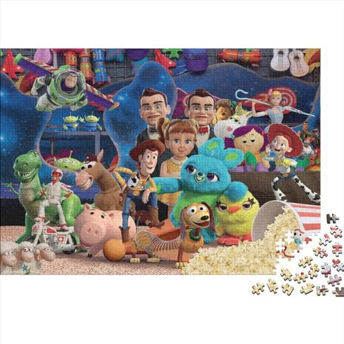 Toy Story Puzzle 1000 Teile Puzzles Für Erwachsene Lernspiel Herausforderungsspielzeug 1000-teilige Puzzlespiel Für Puzzel 1000pcs (75x50cm) von HITBOD