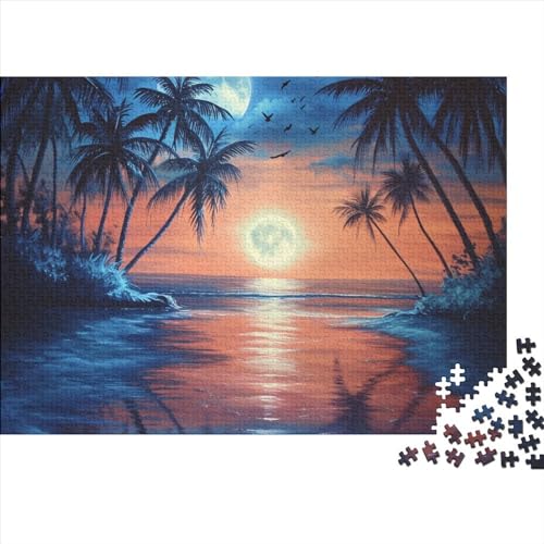 Tropenstrand Puzzle 1000 Teile Puzzles Für Erwachsene Klassische Puzzles 1000 Teile Erwachsene 1000pcs (75x50cm) von HITBOD