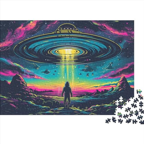 UFO Puzzle 1000 Teile Erwachsener Kniffel Spaß Für Die Ganze Familie - Abwechslungsreiche 1000 Puzzleteilige Motive Puzzlespiel Erwachsene Puzzel 1000pcs (75x50cm) von HITBOD