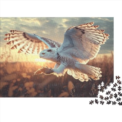 Weiße Eule Puzzle 1000 Teile - Puzzle Für Erwachsene,Puzzle,Puzzlespiel Erwachsenen Puzzlespiel Puzzel 1000pcs (75x50cm) von HITBOD