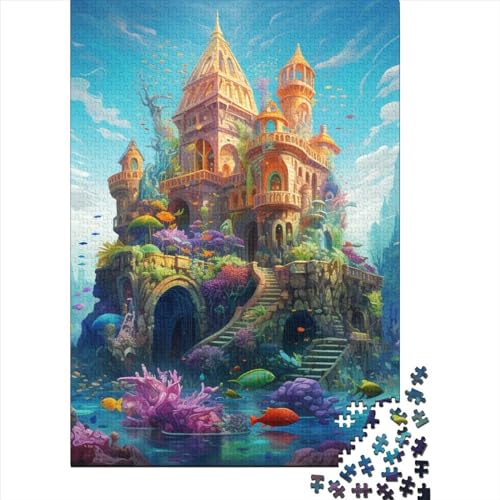 Whimsical Underwater World Puzzle 1000 Teile Puzzles Für Erwachsene Lernspiel Herausforderungsspielzeug 1000-teilige Puzzlespiel Für Erwachsene Kinder Puzzel 1000pcs (75x50cm) von HITBOD