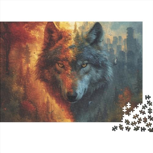 Wolf 1000 Teile Puzzle,Puzzles Für Erwachsene,1000 Teile Puzzlespiel Für Jugendliche & Erwachsene Puzzlespiel Puzzel 1000pcs (75x50cm) von HITBOD