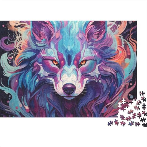 Wolf Puzzlespiel 1000 Teile Erwachsene -Puzzle 1000 Stück Spiel Puzzles Für Erwachsene Kinder Puzzle Erwachsenen Puzzlespiel Puzzel 1000pcs (75x50cm) von HITBOD