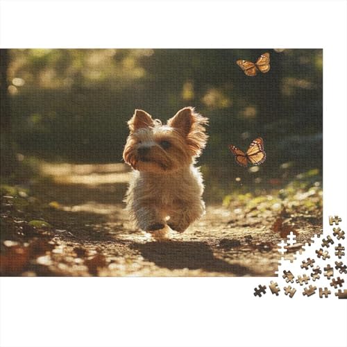 Yorkshire Terrier 1000 Teile Puzzle Für Erwachsene Und Kinder Ab 14 Jahren Puzzel 1000pcs (75x50cm) von HITBOD