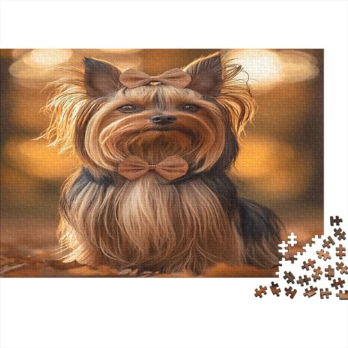 Yorkshire Terrier Puzzle 1000 Teile,Puzzle Für Erwachsene,Impossible Puzzle,Puzzle 1000 Puzzle 1000pcs (75x50cm) von HITBOD