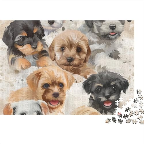 Yorkshire Terrier Puzzle 1000 Teile Erwachsener Kniffel Spaß Für Die Ganze Familie - Abwechslungsreiche 1000 Puzzleteilige Motive Puzzlespiel Erwachsene Puzzel 1000pcs (75x50cm) von HITBOD