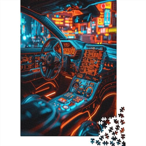 Zukünftige Autos Puzzlespiel 1000 Teile Für Erwachsene,Einzigartige Kunstwerke Und Vorlage - Geburtstagsgeschenk - Spaßige Puzzles Mit Überraschung Von Puzzle 1000pcs (75x50cm) von HITBOD