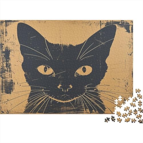 Siamese Kat Puzzle 1000 Teile Puzzle Erwachsene Schwieriges Schwer Puzzle Für Erwachsene Und Kinder Ab 14 Jahren Puzzel 1000pcs (75x50cm) von HIWQCGTAS