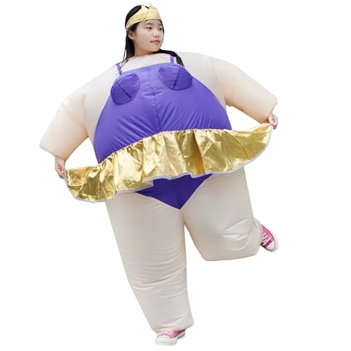 HIYAPATY Aufblasbares Kostüm Ballett Sumo Fat Ballerina Tänzerin Anzug für Erwachsene Halloween Party von HIYAPATY