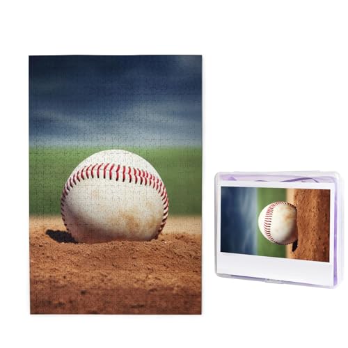 Puzzle Puzzle 1000 Teile Holzpuzzle für Erwachsene Benutzerdefinierte Puzzles Personalisierte Bilderpuzzles Baseball Hochzeit Puzzle für Geburtstag Familie von HJBNW