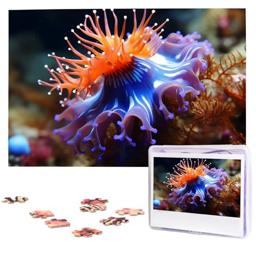 Puzzle Puzzle 1000 Teile Holzpuzzle für Erwachsene Benutzerdefinierte Puzzles Personalisierte Bildpuzzles Nudibranch Hochzeitspuzzle für Geburtstag Familie von HJBNW