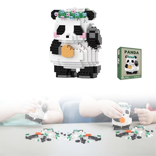 HJIAMA Mini Bausteine 529 Stück, Spielzeug Bricks, Exquisite Form, Leuchtende Farben, Kommt mit Anleitung, Panda Bausteine Set, Geeignet für Heimdekoration, DIY-Kreativität von HJIAMA