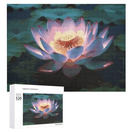 Blumenpuzzles für Erwachsene, personalisiertes Puzzle, herausforderndes Bild, Holzfotos, Puzzle mit Aufbewahrungstasche, Familientreffen, Puzzle für Hochzeitsgeschenk von HJKBCV