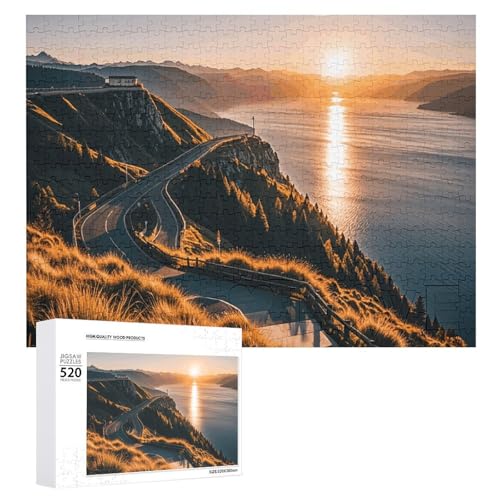 Glänzende Overlook-Puzzles für Erwachsene, personalisiertes Puzzle, herausforderndes Bild, Holzfotos, Puzzle mit Aufbewahrungstasche, Familientreffen, Puzzle für Hochzeitsgeschenk von HJKBCV