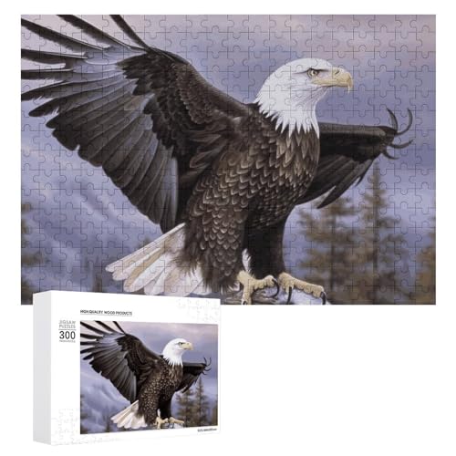 Glatzenadler-Puzzles für Erwachsene, personalisiertes Puzzle, herausforderndes Bild, Holzfotos, Puzzle mit Aufbewahrungstasche, Familientreffen, Puzzle für Hochzeitsgeschenk von HJKBCV