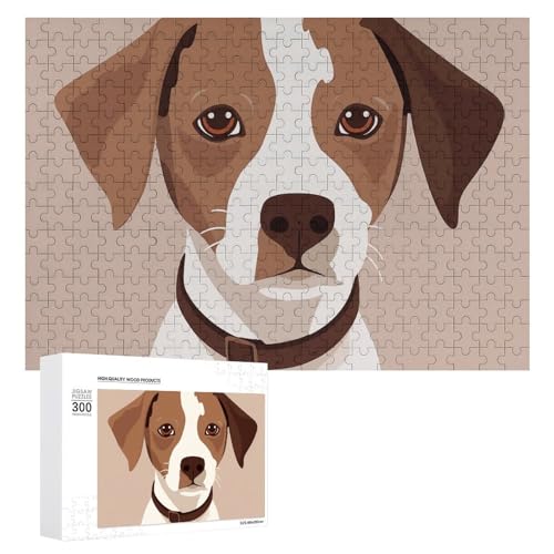 Hunde-Puzzles im Animationsstil für Erwachsene, personalisiertes Puzzle, herausforderndes Bild, Holzfotos, Puzzle mit Aufbewahrungstasche, Familientreffen, Puzzle für Hochzeitsgeschenk von HJKBCV