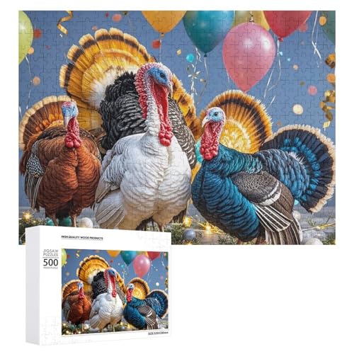 Lustige Türkei-Party-Puzzles für Erwachsene, personalisiertes Puzzle, herausforderndes Bild, Holzfotos, Puzzle mit Aufbewahrungstasche, Familientreffen, Puzzle für Hochzeitsgeschenk von HJKBCV