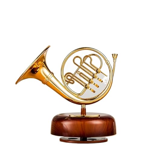 Miniatur Musikinstrument Modell Literarische Und Klassische Rotierende Pipa-Gitarren-Violine-Spieluhr Für Den Schreibtisch(Tuba) von HJKLBGT