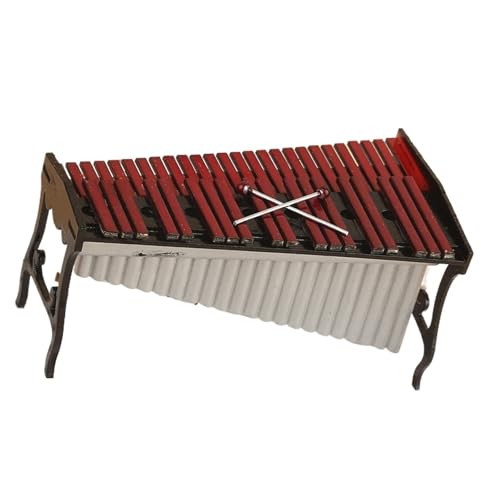 Miniatur Musikinstrument Modell Marimba Modell Xylophon Ornamente Mini Musical Instrumente Percussion Ornamente Miniatur Handwerk Geschenke von HJKLBGT